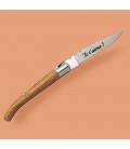 Couteau manche en frêne avec un prénom