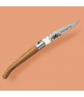 Couteau manche en frêne avec un prénom