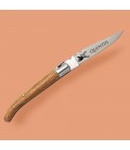 Couteau manche en frêne avec un prénom