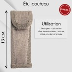 Couteau manche en frêne avec un prénom