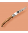 Couteau manche en frêne avec un prénom