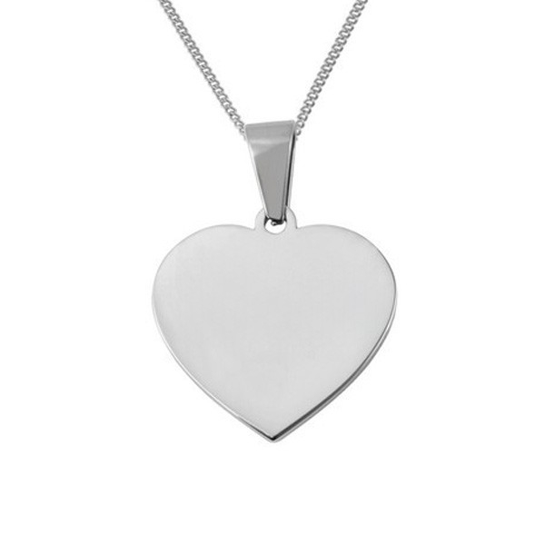 Collier coeur texte à graver