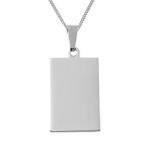 Pendentif rectangle prénom gravé