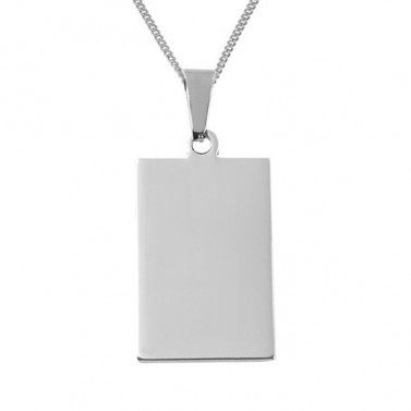 Pendentif rectangle prénom gravé