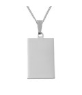 Pendentif rectangle prénom gravé