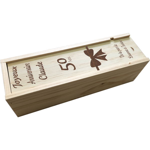 Caisse à Vin en bois à Graver