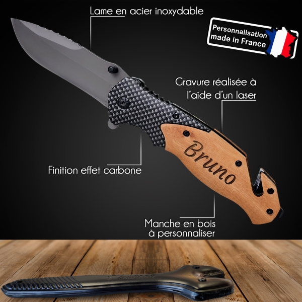 Couteau pliant personnalisé