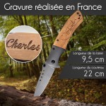 Couteau sécurité étoile personnalisé