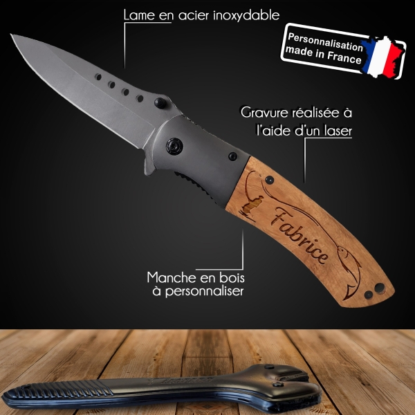 Couteau sécurité étoile personnalisé