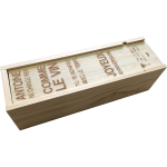Caisse à vin anniversaire gravé