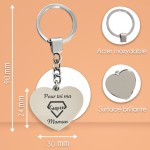 Porte-clés cœur personnalisé - Modèle Super