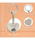 Porte-clés cœur personnalisé - Modèle Moto