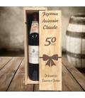 Caisse à vin anniversaire gravé