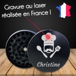 Grinder simple prénom gravé - Modèle Cuisine