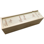 Caisse à vin anniversaire gravé