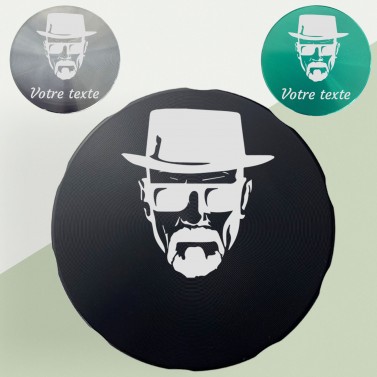 Grinder simple avec votre prénom gravé - Modèle Mr White