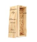 Caisse à vin anniversaire gravé