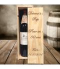 Caisse à vin anniversaire gravé