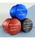 Grinder relief personnalisable - 3 coloris - Modèle Texte