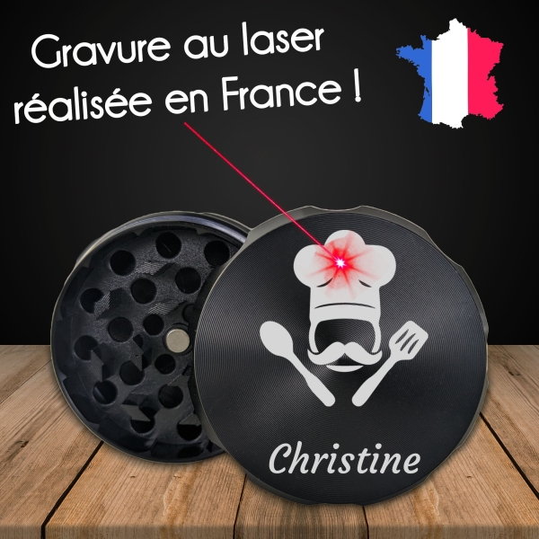 Grinder relief personnalisable - Modèle Cuisine