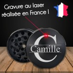 Grinder relief personnalisé avec votre prénom - Modèle Majuscule