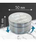 Grinder personnalisé - Noir ou Argenté - Modèle texte