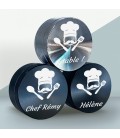 Grinder gravé avec un prénom - Noir ou argenté - Modèle Cuisine