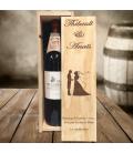 Caisse à vin mariage gravée