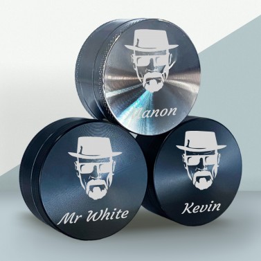 Grinder à personnaliser - Noir ou argenté - Modèle Mr White