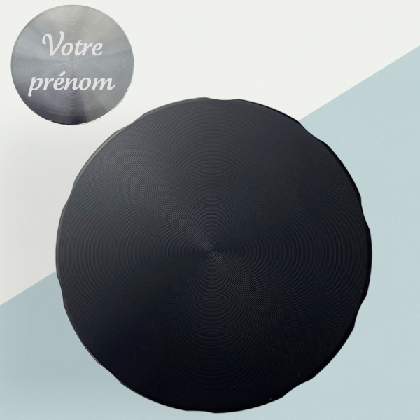 Grinder personnalisé - Noir ou argenté - Modèle Majuscule