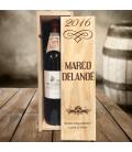 Caisse à vin anniversaire gravé