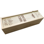 Caisse à vin anniversaire gravé