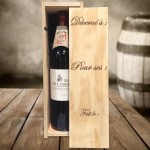 Caisse à vin anniversaire gravé