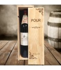 Caisse à vin anniversaire gravé