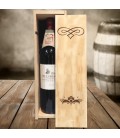 Caisse à vin anniversaire gravé