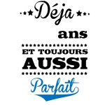 Tee Shirt "Toujours aussi parfait"