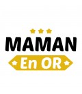 T-Shirt blanc Je suis une Maman en or