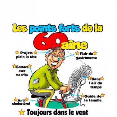 T- Shirt Homme 60 ans à personnalisé