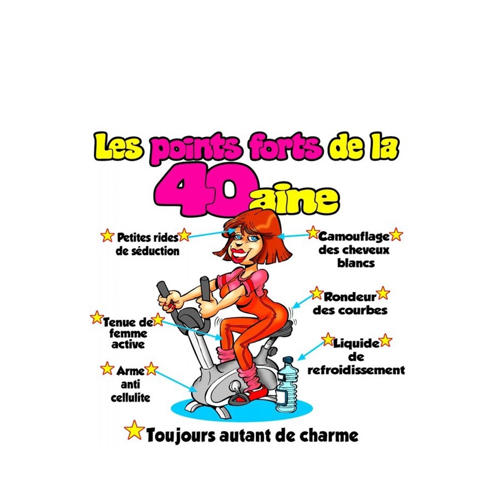 Débardeur Humour Femme 40 Ans - Message "Princesse 40 Ans" - Cadeau Drôle Anniversaire, Tee-shirt Décontracté
