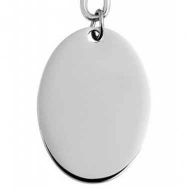 Porte clés ovale avec gravure