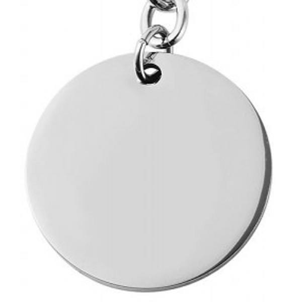 Porte clés rond acier à personnaliser