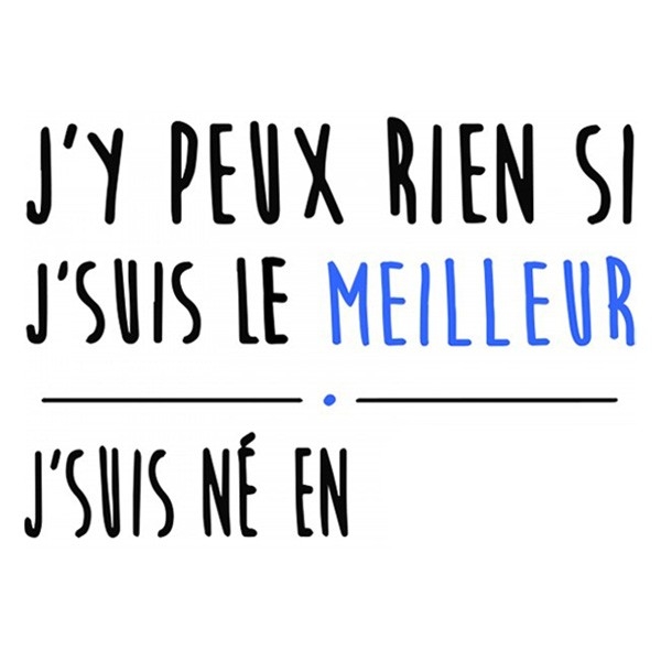 T-Shirt homme "J'suis le meilleur" à personnaliser