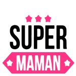 Coussin coeur je suis une Super Maman