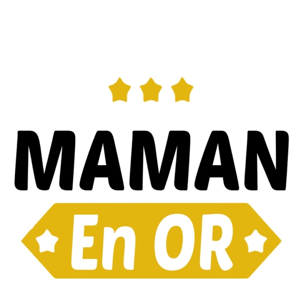 Tablier Maman en or personnalisé