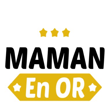 Tablier Maman en or personnalisé