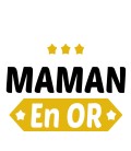 Tablier Maman en or personnalisé