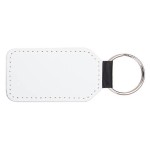 Porte clé cuir rectangle photo personnalisé