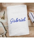 Serviette de bain blanc personnalisée - 450gr/m²
