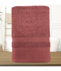 Serviette de bain marsala personnalisée - 450gr/m²