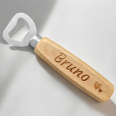 Décapsuleur gravé modèle coeur